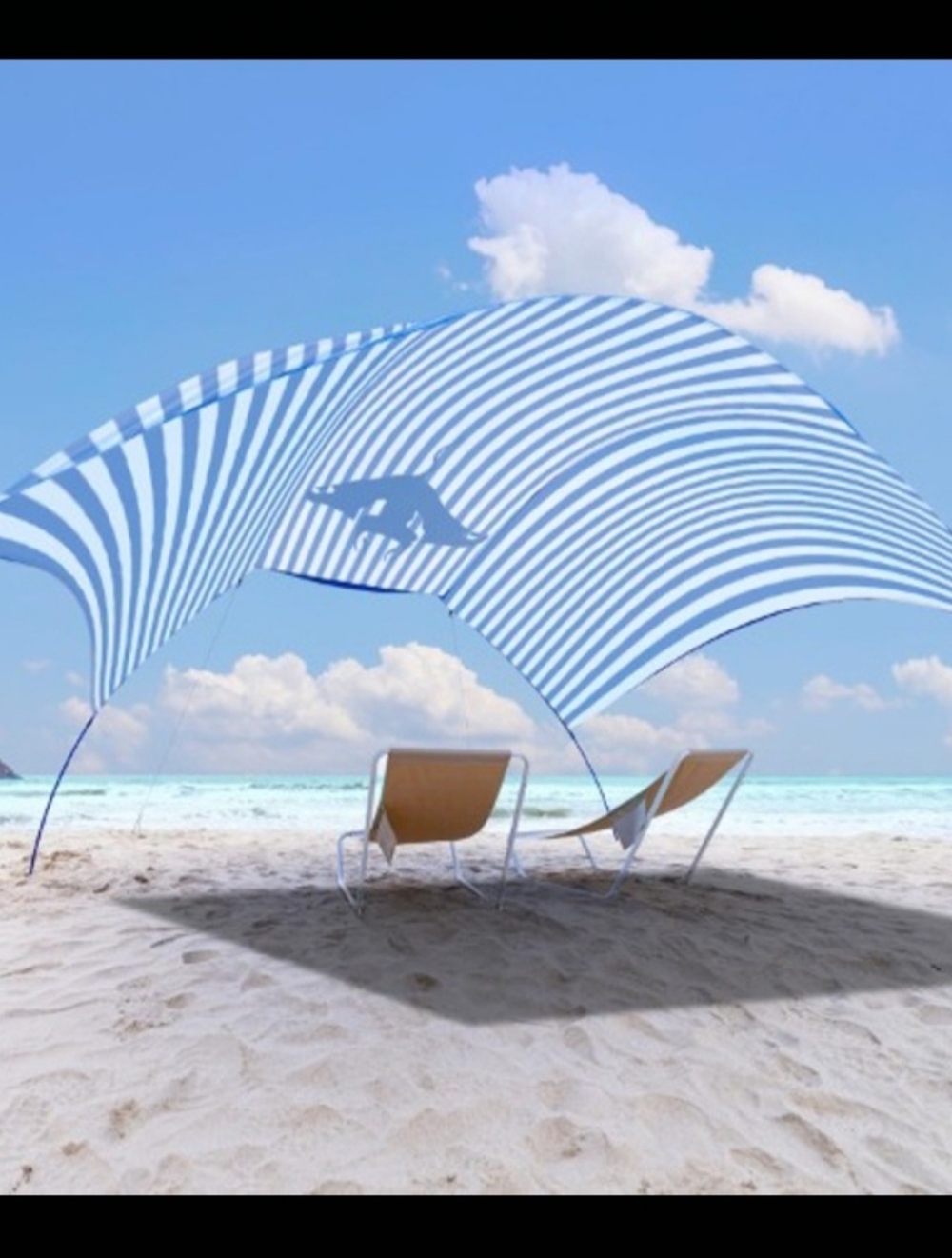 Alycaso Wind Powered Outdoor Sun Shade Canopy - Large - 150SqFt